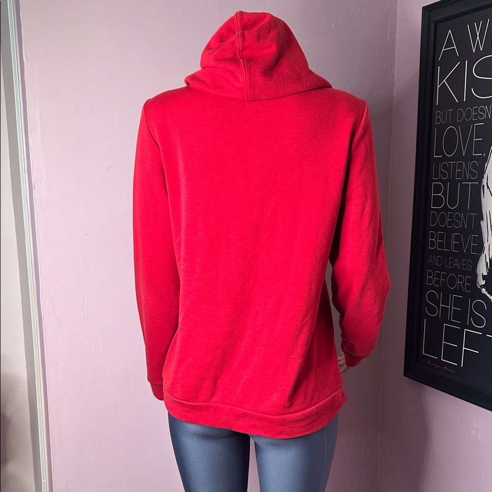 Adidas Women's Bold Red Hoodie - Picture 4 of 5